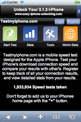 iPhone Speedtest