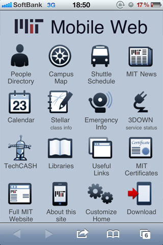 MIT Mobile Web